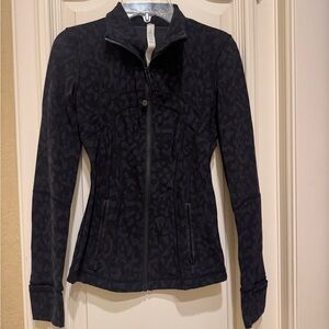 Lululemon Athletica Black Patterned Utility Jacket
